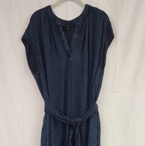 Banana Republic Factory Belted Demin Dress